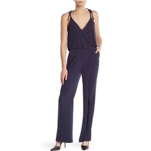 Theory Odila Spring Navy Blue Sleeveless Jumpsuit W/ Pockets